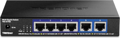 TRENDnet 6-Port 10G Switch, 4 x 2.5G RJ-45 Base-T Ports, 2 x 10G RJ-45 Ports - Image 16