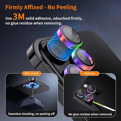 Hoerrye for iPhone 15 Pro Max/iPhone 15 Pro Camera Lens Protector 9H Tempered - Image 5