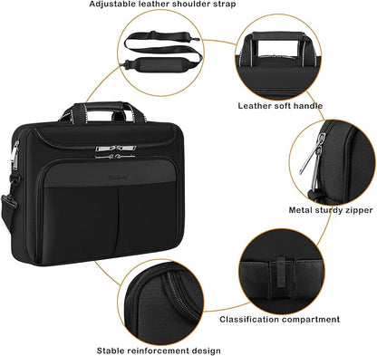 15.6-16.2 inch Waterproof Protective Laptop Messenger Briefcase - Image 4