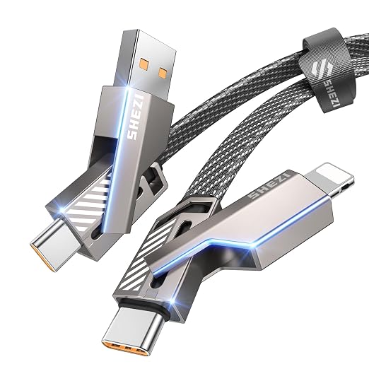 4-in-1 Compatible with USB C to Lightning Cable, 45W High-Speed Charging & Fast by Jixivor