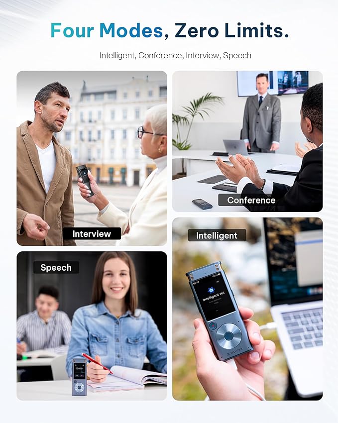 iFLYTEK AI Voice Recorder with Playback & Voice Activated Recording, 32GB - Image 6