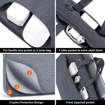 Voova Laptop Bag 15.6 Inch, Waterproof Computer Sleeve Carrying Case - Image 4
