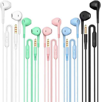 Earbuds Headphones 5 in One Pack, Wired Earbud by HUOMU