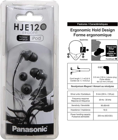 Panasonic ErgoFit Wired Earbuds, 3.5mm Jack In-Ear Headphones Wired - Image 5