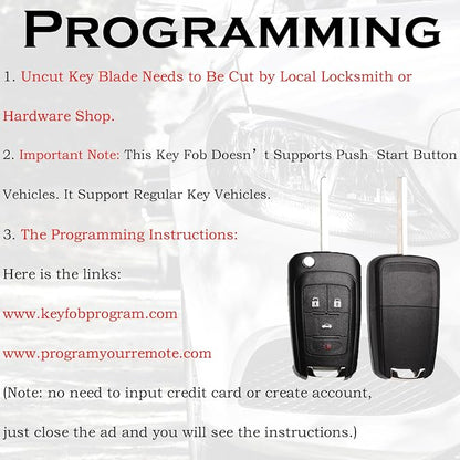 SUPALAND Flip Key Fob Replacement Fits - Image 4
