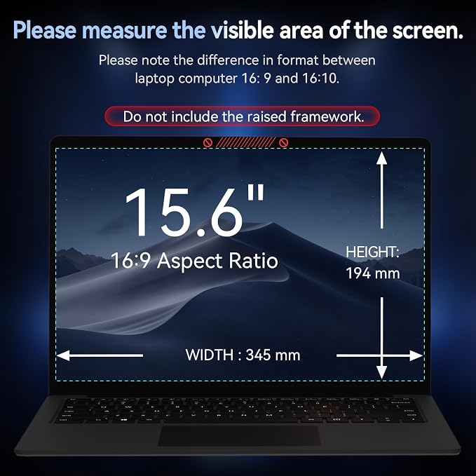 360° Laptop Privacy Screen 15.6 Inch - Image 3
