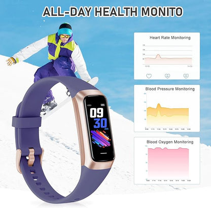 Fitness Tracker with 24/7Heart Rate, Blood Pressure, Sleep Tracking, Activity - Image 6