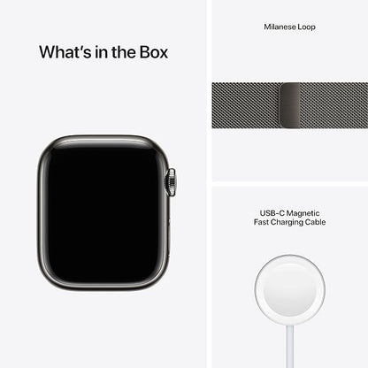 Apple Watch Series 7 Graphite Stainless Steel Case - Image 5
