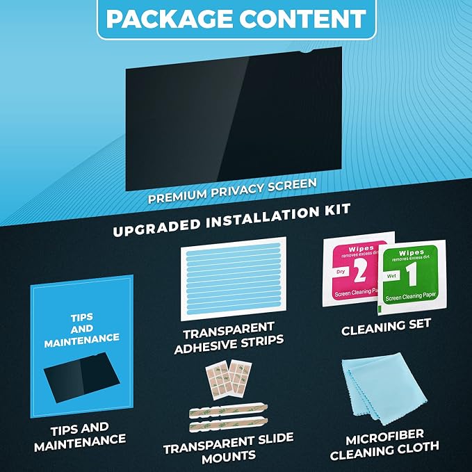 Premium Privacy Screen Filter for 27 Inches Desktop Computer Widescreen Monitor - Image 5