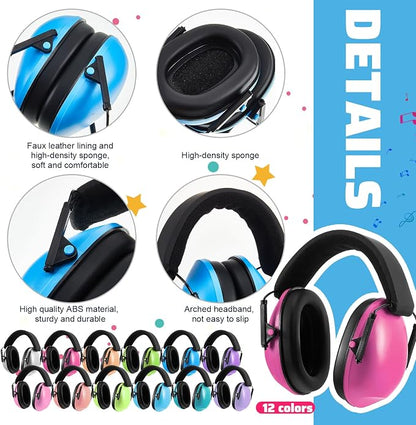 Amylove 12 Pcs Kids Ear Protection Noise Cancelling Headphones Ear Muffs Bulk - Image 3