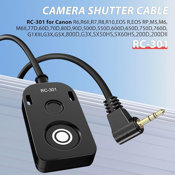 RS-60E3/RR100 for Canon/Fuji Remote Camera Cable Small Shutter Release Control - Image 6
