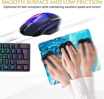 JIKIOU 3 Pack Mouse Pad with Stitched Edge, Comfortable Mouse Pads with - Image 4