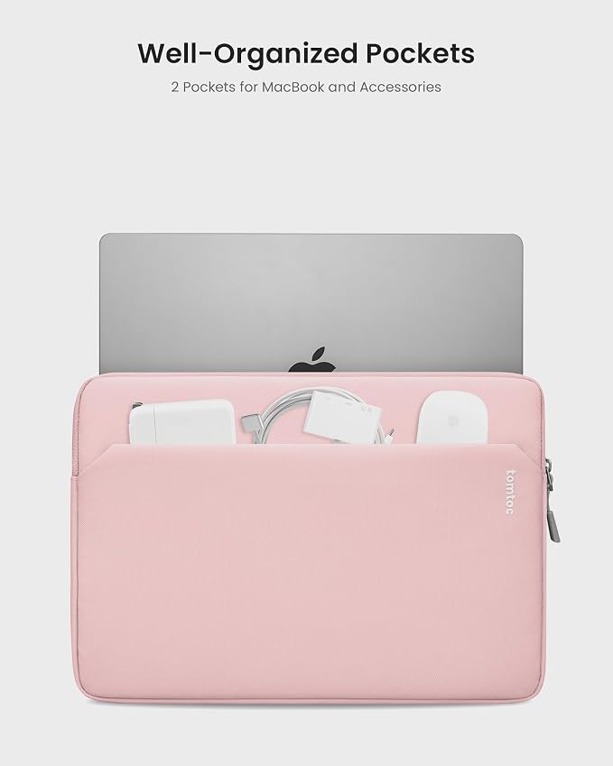 tomtoc Slim Laptop Sleeve for 15-inch 2025 New MacBook Air M4/A3241, 15 Inch - Image 2
