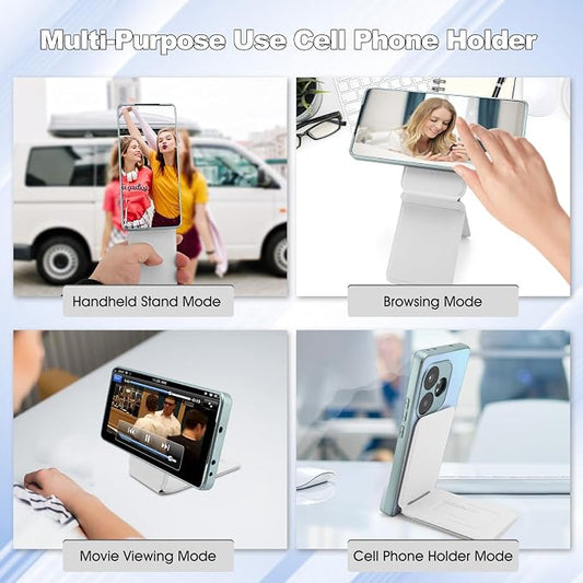 Phone Stand, Foldable Magnetic Phone Tripod, Angle Adjustment & Strong Magnets - Image 2