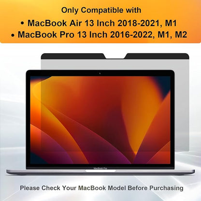 Magnetic Privacy Screen MacBook Air 13 Inch, Removable Anti Blue Light Glare - Image 8