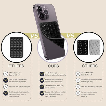 Silicone Double-Sided Suction Phone Grip Detachable Mount - Image 5