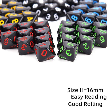 50pcs Assorted D10 Opaque Black - Image 2