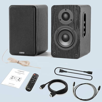LONPOO Powered Bookshelf Speaker, Active Near Field Studio Monitor - Image 7