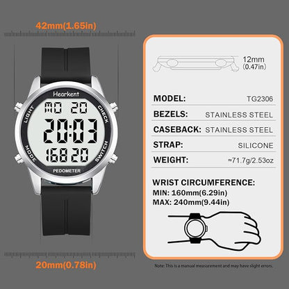 Pedometer Watch for Walking for Senior No App Required - Image 6