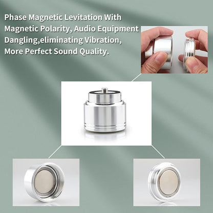 Tertullus 4pcs Aluminum Speaker Isolation Feet Sound Isolation Maglev Feet - Image 3
