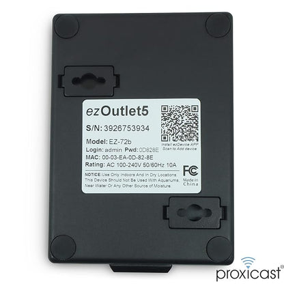 ezOutlet5 - Internet Enabled IP & Wi-Fi Remote Power Switch - iOS | Android | - Image 3