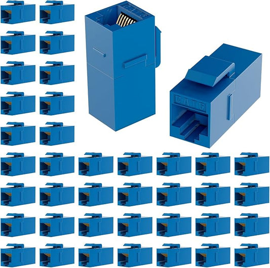 40 Pack RJ45 Coupler, Ethernet Coupler, RJ45 Keystone Jack Cat6 Coupler Female by VANDESAIL