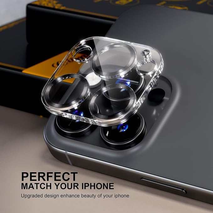 beuxece for 6 Pack iPhone 15 / iPhone 15 Plus Camera Lens Protector 9H Tempered - Image 4