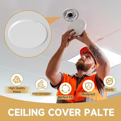 Ceiling Cover Plate, 5 Inch Round Electrical Box Cover Plate - Image 3