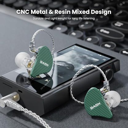 BASN Mix-PD in Ear Monitor, 1Planar Driver + 1Dynamic Driver HiFi IEM Earphones - Image 5