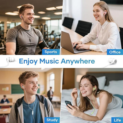 USB C Earbuds with Microphone 5 Pack, in-Ear Wired Headphones with Noise - Image 2