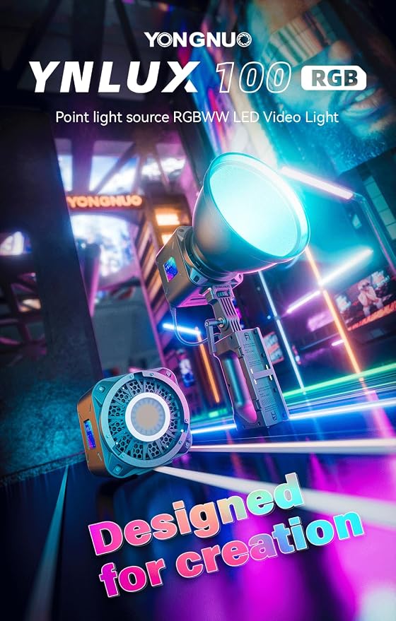YONGNUO YNLUX100 RGB 120W LED Video Light Handheld Light - Image 3