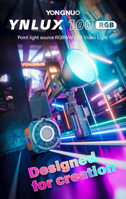 YONGNUO YNLUX100 RGB 120W LED Video Light Handheld Light - Image 3
