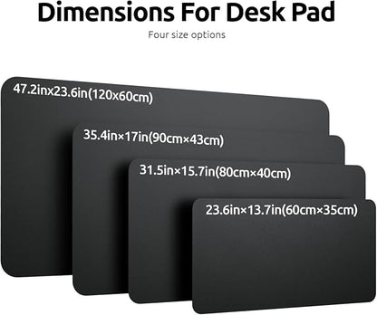 YSAGi Leather Desk Protector, Office Mat, Large Mouse Mat, Non-Slip PU Leather - Image 4