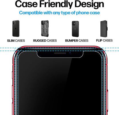 Power Theory Designed for iPhone 11, iPhone XR Screen Protector Tempered Glass - Image 4