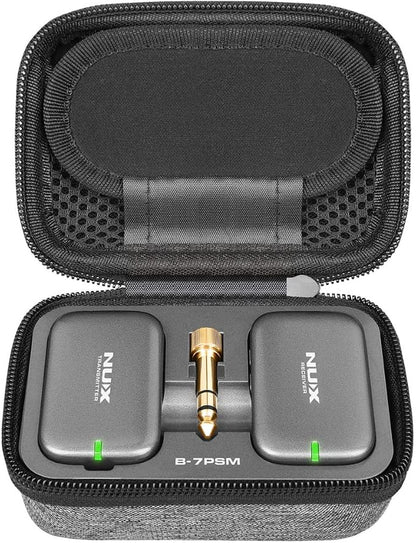 NUX B-7PSM 5.8 GHz Wireless in-Ear Monitor System, Stereo IEM, Charging Case by NUX