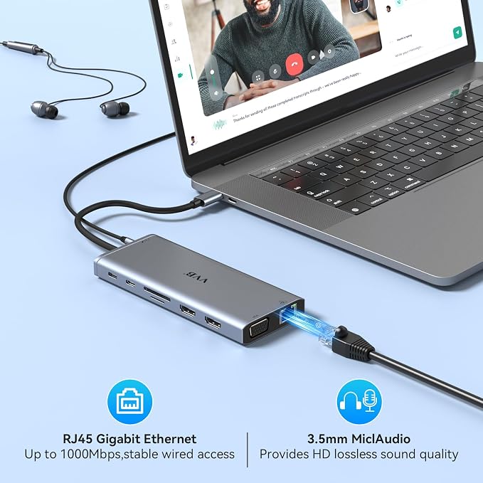 USB C Docking Station Dual Monitor HDMI - Image 6