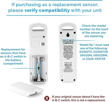 AcuRite Wireless Indoor Outdoor Temperature and Humidity Sensor - Image 3