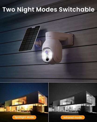 Camcamp Wireless Security Camera System, Solar Powered PTZ 6 Cam-kit Camera - Image 8