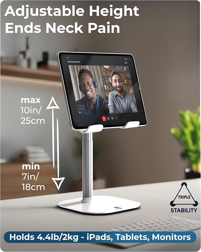 COOPER TabHolder, 7-10" Height Adjustable Tablet Stand, Premium iPad Stand - Image 2