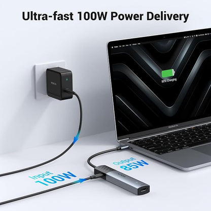 MOKiN USB C Hub, 5 in 1 USB CMultiport Adapter 8K HDMI, 100W PD, 3 USB-A Data - Image 5