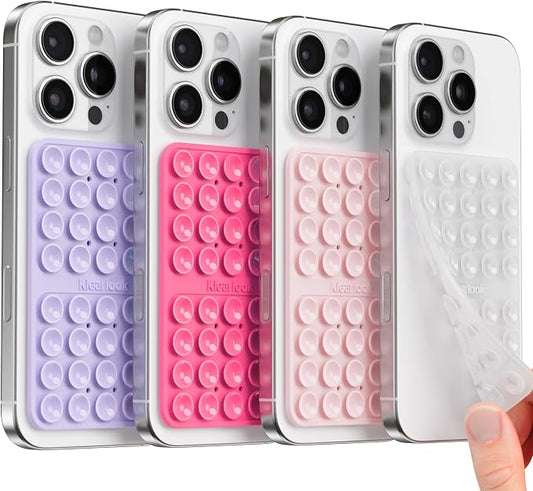 Klearlook 4Pack Silicone Suction Cup Phone Case Mount Double Sided, Sticky by KlearlookMaximizedClarity