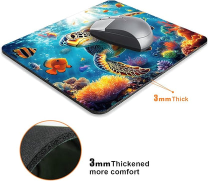 Sea Animal Colorful Turtle Mouse Pads - Image 3