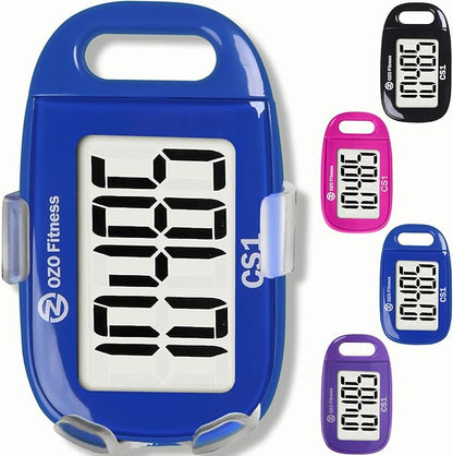Clip-on 3D Pedometer for Walking Steps Counter by OZOFitness