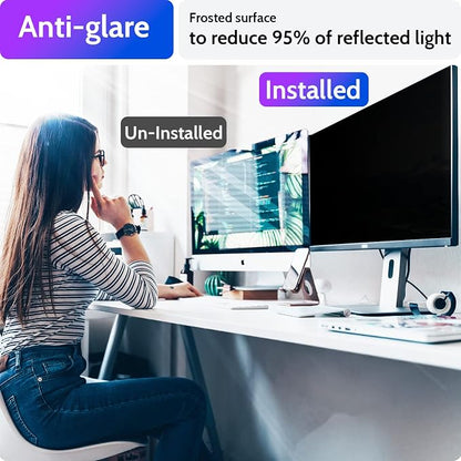 Privacy Screen for Computer Monitor 24 Inch 16:10 Aspect Ratio, Anti Blue Light - Image 3