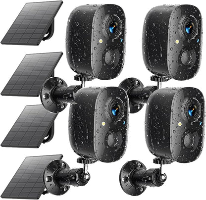 Security Cameras Wireless Outdoor 2K Solar Powered WiFi Cameras by Unknown