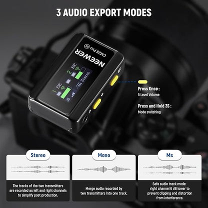 NEEWER CM28 PRO Wireless Lavalier Lapel Microphone System - Image 3