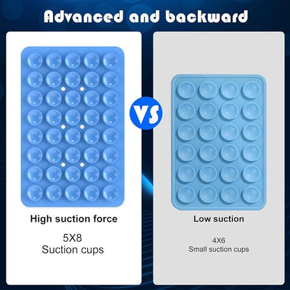 2PACK Silicone Double Sided Suction Phone Case Mount, Detachable Hands Free & - Image 4