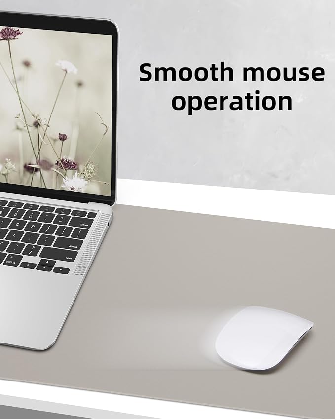 AFIING Leather Desk Pad Protector, Mouse Pad, Office Desk Mat, Non-Slip PU - Image 5