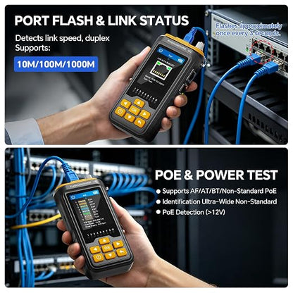 Network Cable Tester with IP Scan and Ping Test, RJ45 Ethernet Cable Toner - Image 4