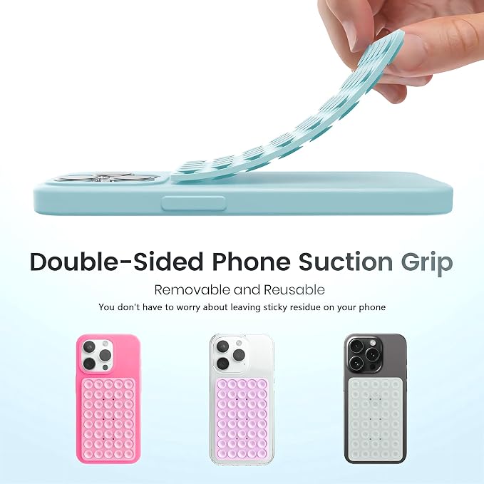 Silicone Double-Sided Suction Phone Grip Detachable Mount - Image 3